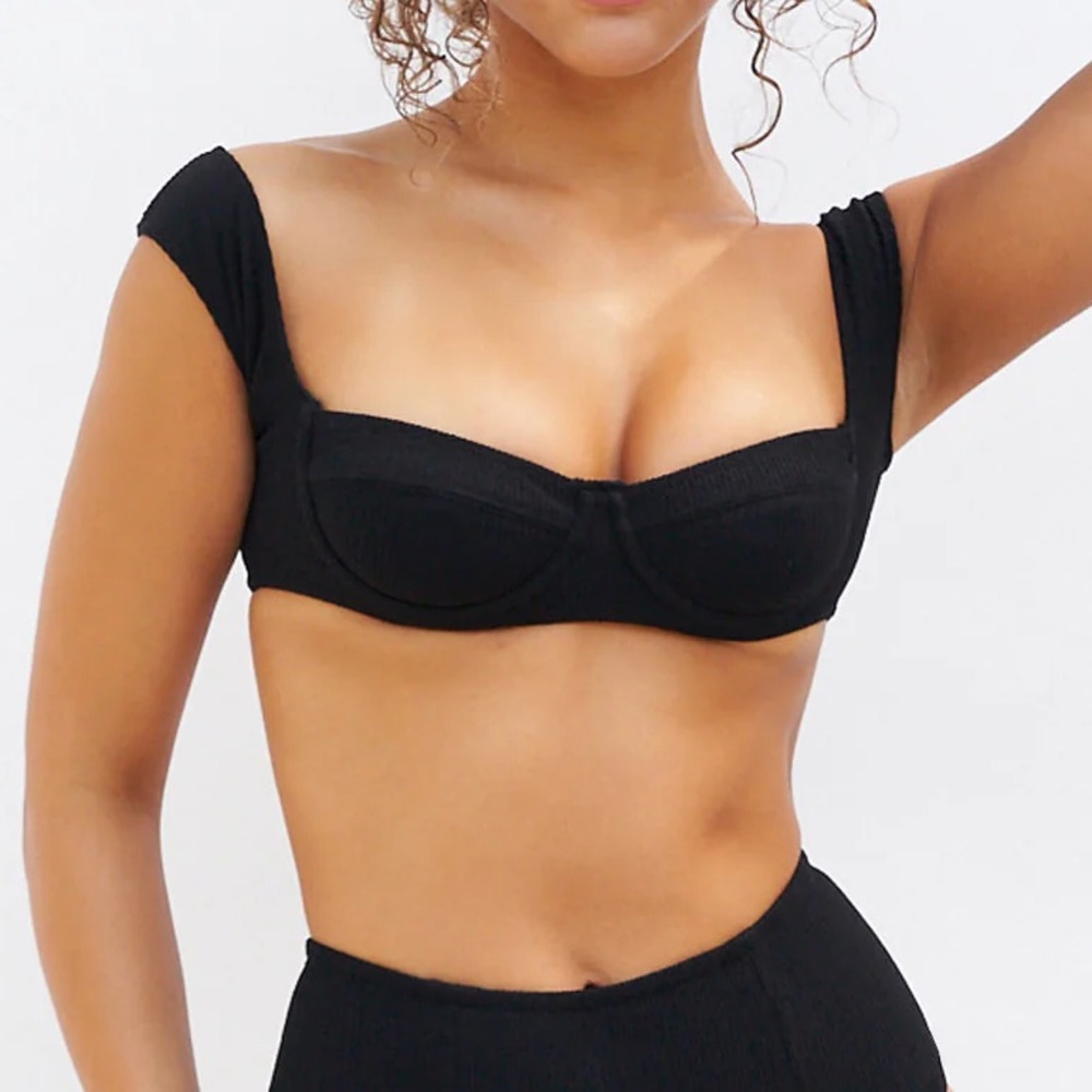 South Pacific Bikini Top in Black